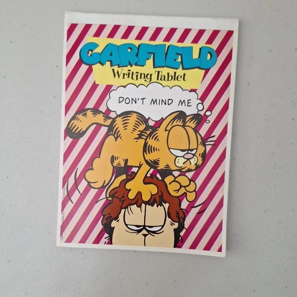 Vintage 1978 Mead GARFIELD Letter Tablet Paper Writing Notepad, Set of 5